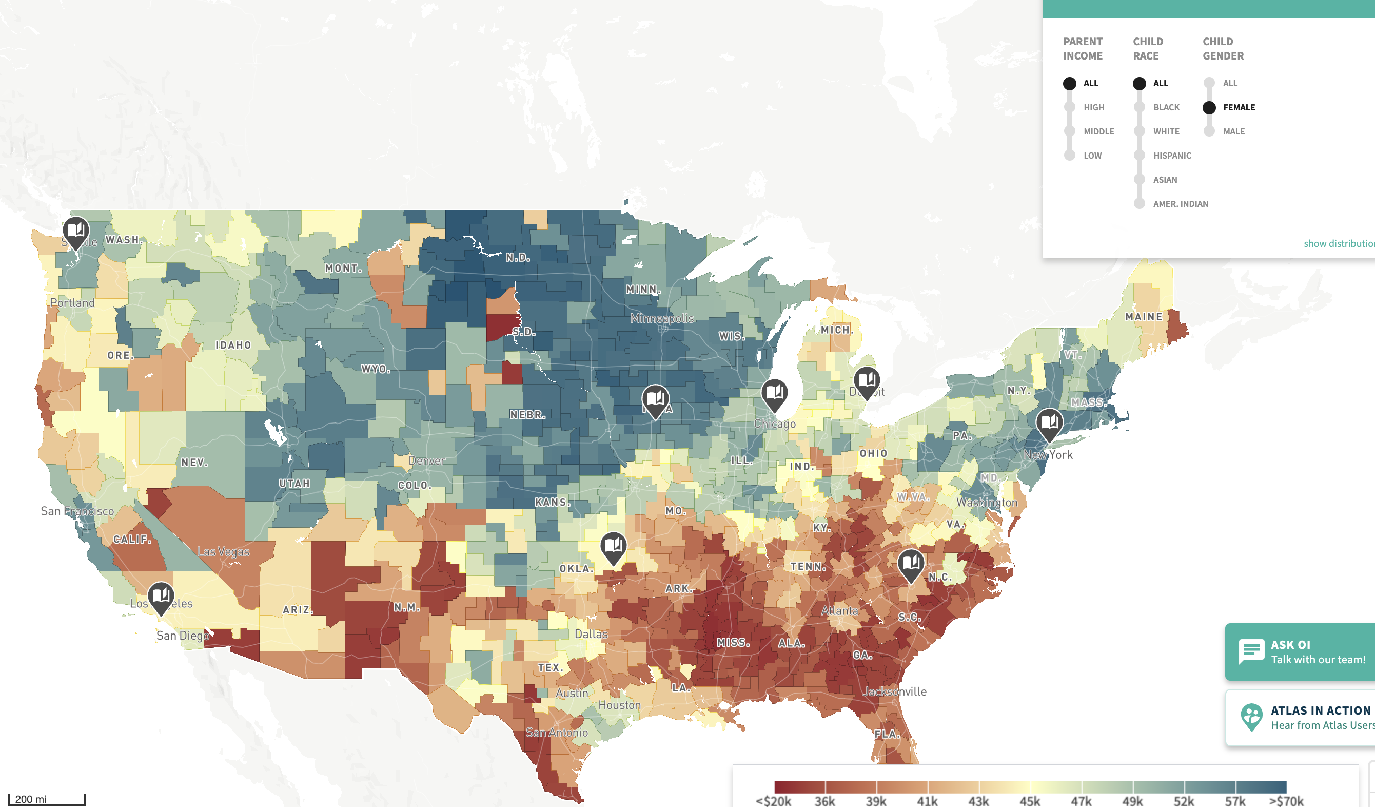 Tracking Economic Mobility: An Interactive Map